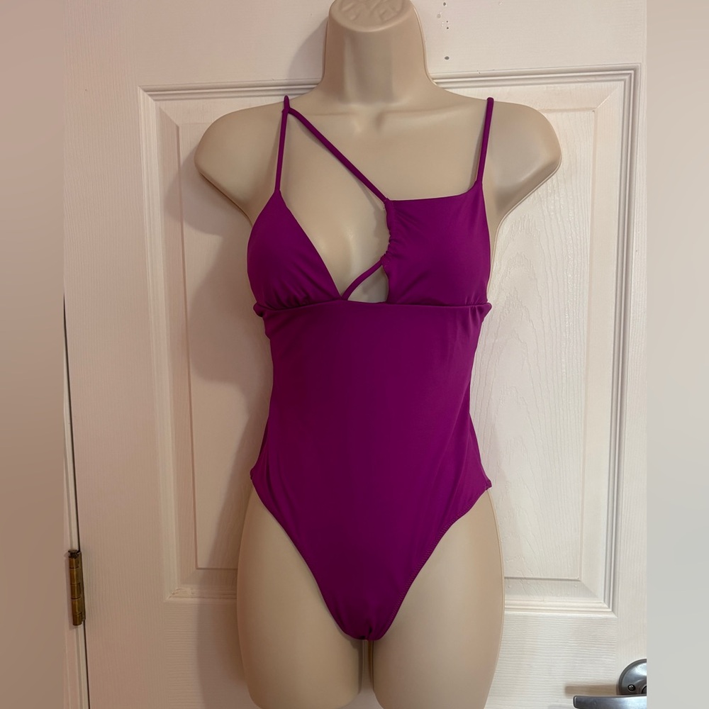 Zara Purple Women Swim One Piece